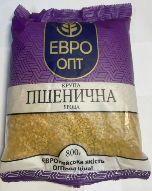 Крупа пшенична ярова ЕВРО ОПТ, 800г